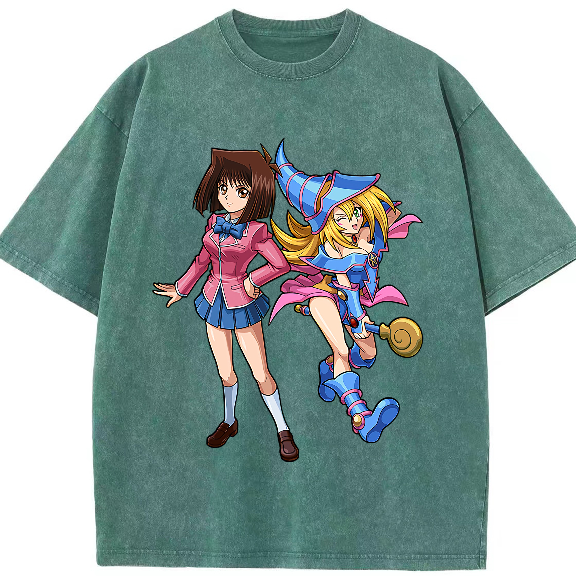 （画像用） 遊☆戯☆王 Yu-Gi-Oh! 綿100% ヴィンテージ風 半袖Tシャツ（フロントプリント）